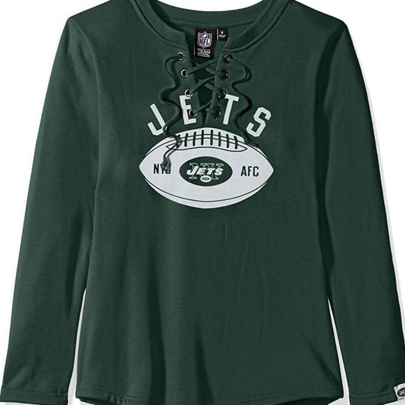 Ultra Game NFL Women's Fleece Long Sleeve Lace -Up‎ - Picture 1 of 4